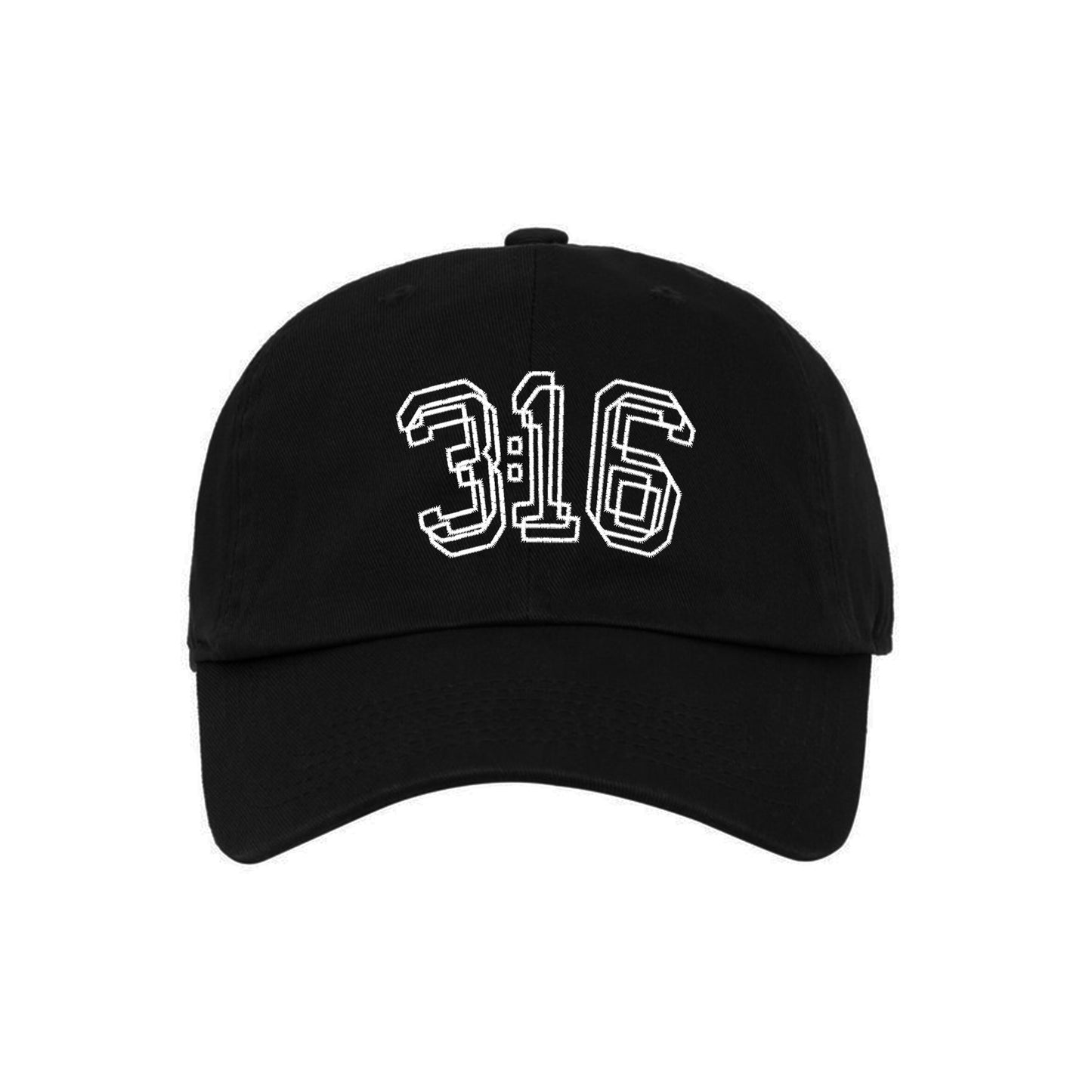 3:16 Classic Dad Hat - Black