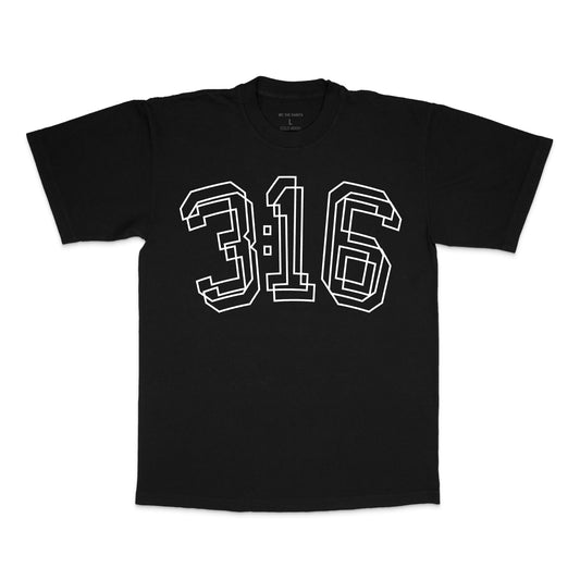 3:16 Black T-Shirt