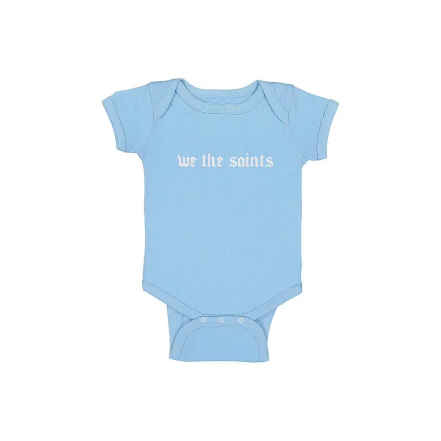 We The Saints Baby Onesie