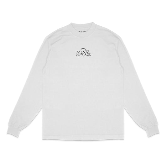 We The Saints Logo White Long Sleeve Shirt