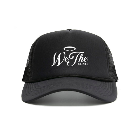 We The Saints Black Trucker Hat